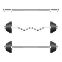 Barbell set isolated  vector