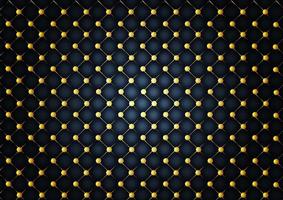 Gold balls pattern on dark background vector