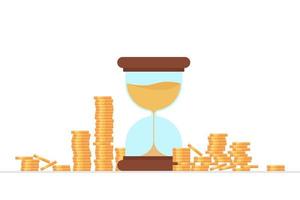 Time is money concept  vector