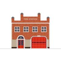 Fire station building  vector