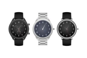 Classic hand watch isolated vector