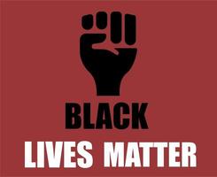 Black lives matter vector