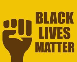 Black lives matter design vector