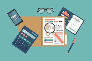 Tax Analysis Data Process vector