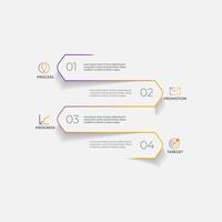 Modern and Minimalist Infographics Business Model vector