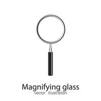 Magnifying glass isolated vector