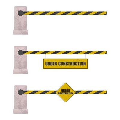 Under construction barrier