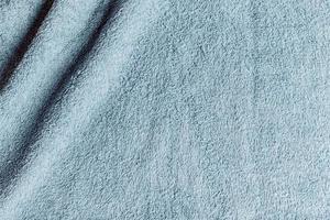 Top view of a light blue towel photo