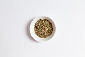 Provencal herbs in a bowl as Cut