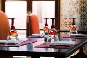 Luxury Table Settings In Restaurant