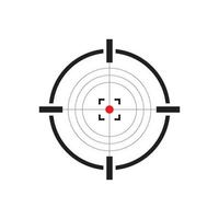Gun target icon isolated 