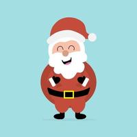 Cute Santa mascot character vector