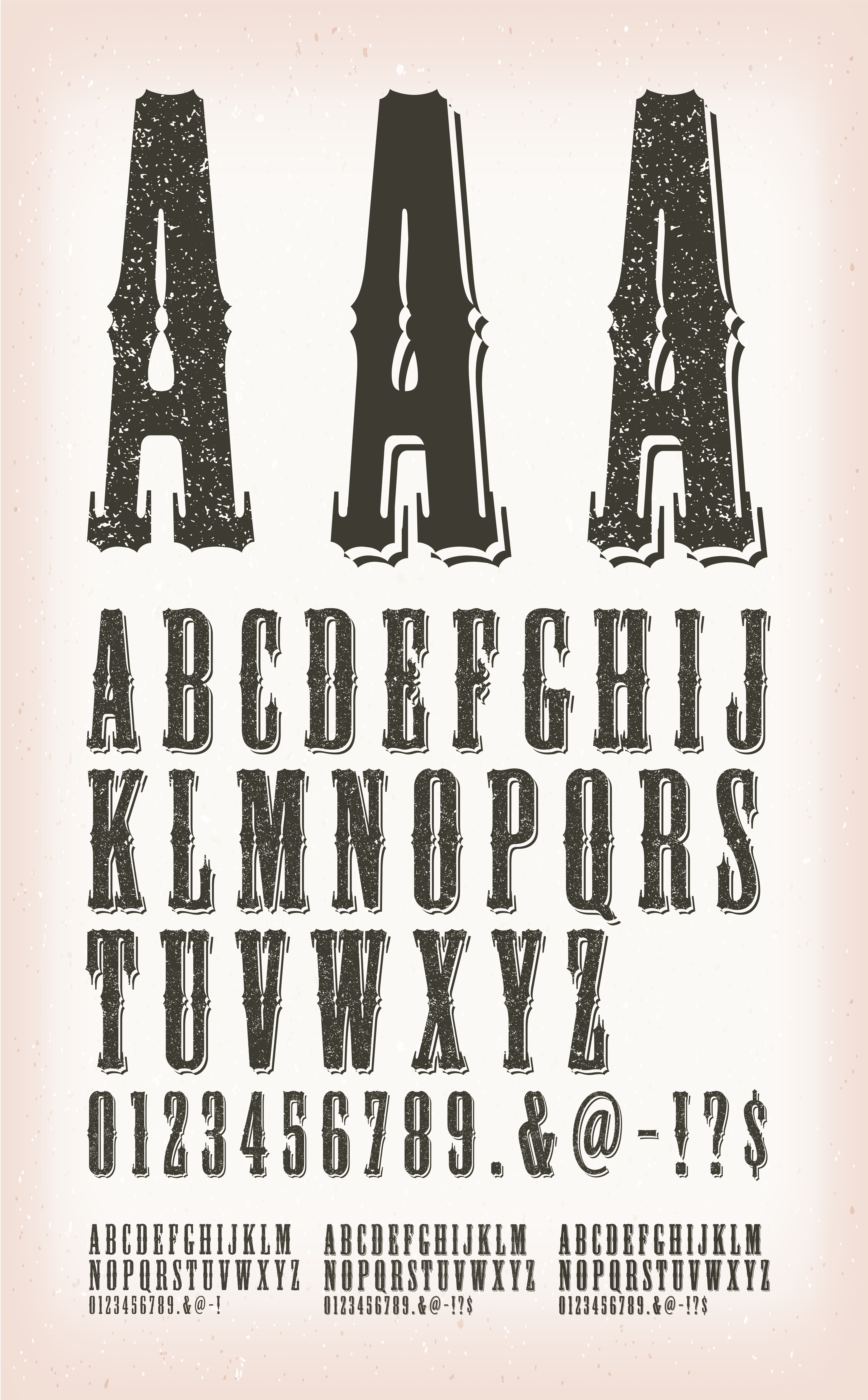 Western Vintage Grunge And Tattoo Abc Fonts Download Free Vectors Clipart Graphics Vector Art