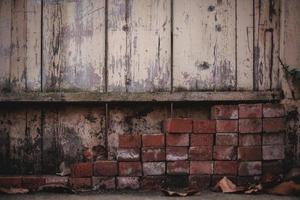 Brown concrete brick photo