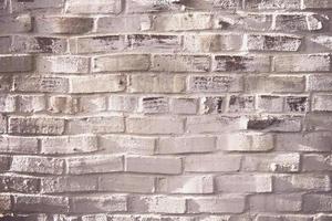 White and gray concrete wall bricks photo