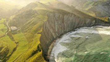 Aerial view of the shoreline photo