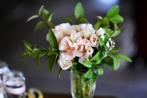 Flowers in vase photo