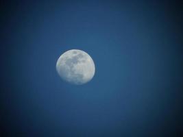 Three quarter moon photo