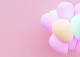 Pastel balloon background photo