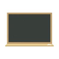 School blackboard with wooden frame vector