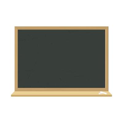 School blackboard with wooden frame