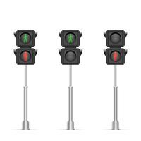 Pedestrian traffic lights vector