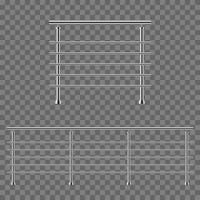 Two modern handrails vector