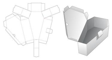 Caja de ataúd de 1 pieza vector