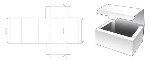 No glue box with lid vector