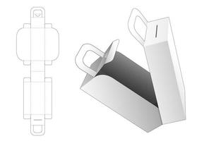 Middle opening box with handle vector