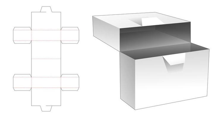 Flap rectangular box
