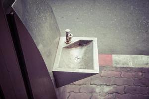 Stainless Steel Hand Wash Basin. photo
