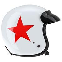 casco deportivo de protección con visera vista lateral foto