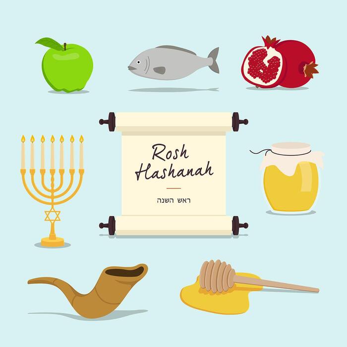 Jewish New Year Vector Art, Icons, and Graphics for Free Download