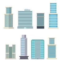 edificios de la ciudad de rascacielos vector