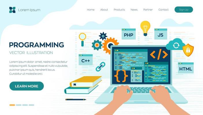 Programming coding concept 