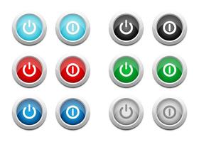 On and off buttons  vector