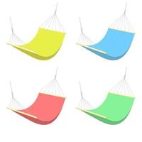 Hammock isolated on white vector