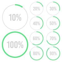 Percentage diagram isolated  vector