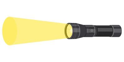 Flashlight isolated on white vector