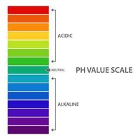 escala de valor de ph vector