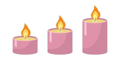 Candle isolated on white vector
