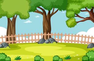 Nature park scene vector