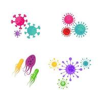Virus cells collection set  vector