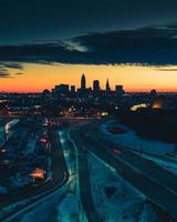 Cityscape at sunset