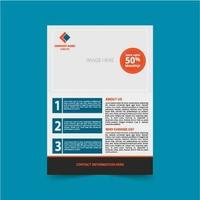 Corporate flyer template vector