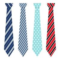 Neck ties isolated  vector