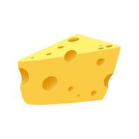 Cheese on white  vector