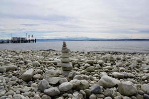 Stones at Lake Constance photo