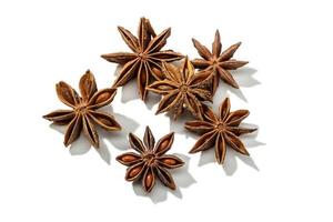 Star anise on a white background photo